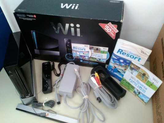 Nintendo Wii, modelo RVL 001 USA, ¡Un solo dueño!