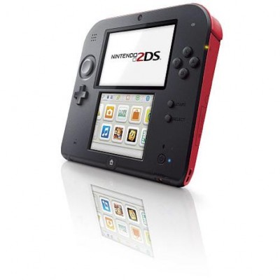 Nintendo 2DS Crimson Red Para Juegos En 2D Con Touch / Wifi / R Card / 4GB SD refurbish