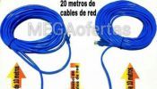 20 Metros De Cables De Red Con Union Para Cables Rj45/0984535775