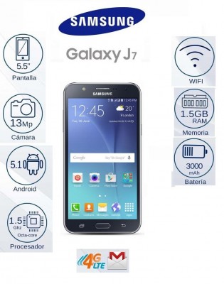 Samsung Galaxy J7, J7 Duos 4g Lte, Camara De 13 Mp NUEVOS DE PAQUETE