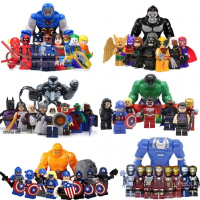 minifiguras tipo lego super heroes y archienemigos varios nuevas y selladas! promocion especial de figura gratis