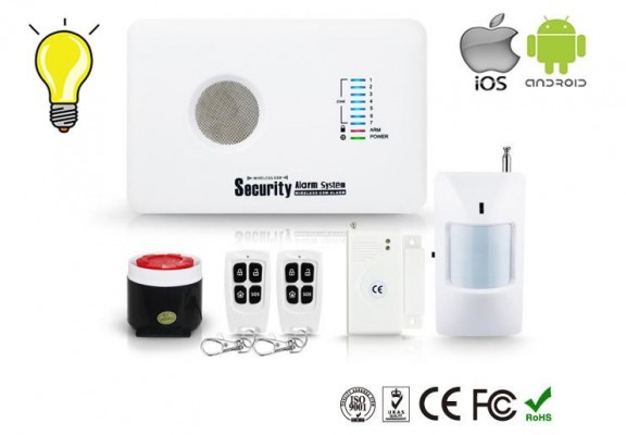Kit de Alarma GSM inalambrica Anti Robo Seguridad para Casas, locales