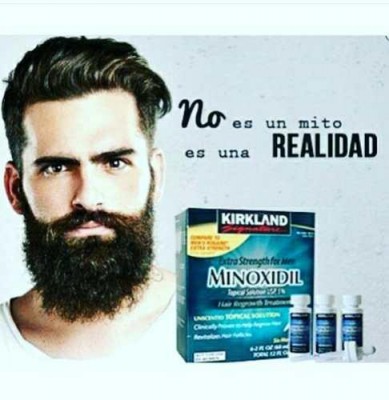 minoxidil kirkland tratamiento efectivo para crecer barba y cabello con gotero